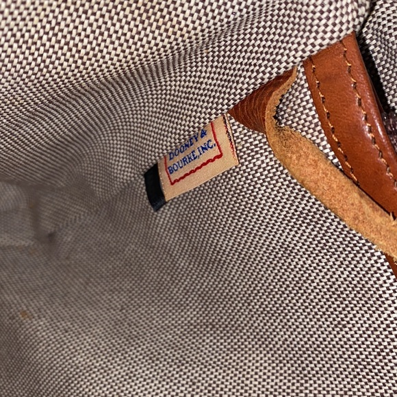 Dooney & Bourke medium size tote black brown suede leather # 20 - Picture 12 of 13